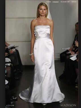 Badgley Mischka Madison Silk Dress Gown Never Worn